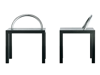 Tavolo di servizio in legno con manico Cappellini Ko Ko PC_14 fabbrica Cappellini dall'Italia