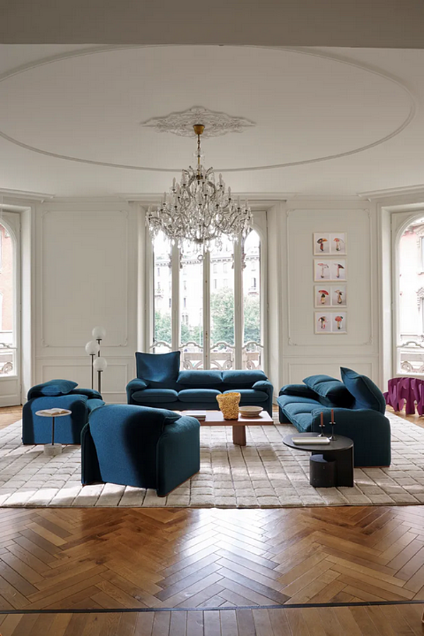 Divano a tre posti con schienale imbottito CASSINA Maralunga 675 fabbrica CASSINA dall'Italia. Foto №6