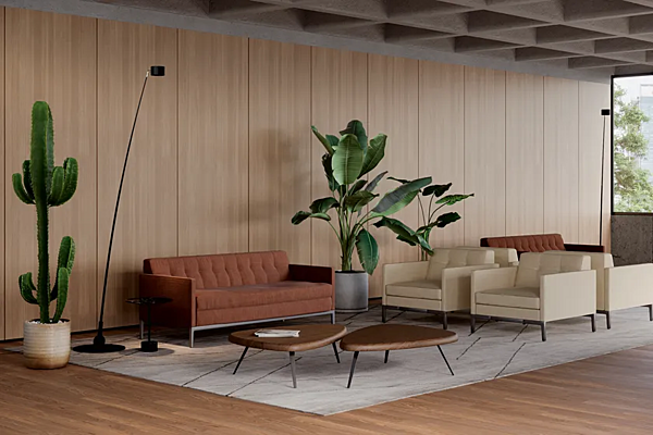 Divano a due posti con spalliera trapuntata Volage Ex S Slim CASSINA fabbrica CASSINA dall'Italia. Foto №3