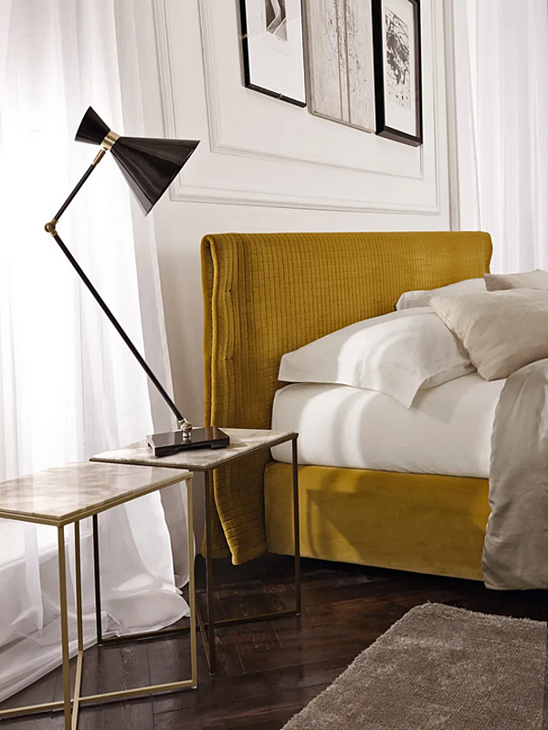 Letto matrimoniale con testata imbottita Visconti Duomo Design fabbrica Duomo Design dall'Italia. Foto №2