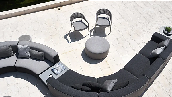 Pouf da giardino rotondo in tessuto VARASCHIN Belt 221P1, 221P2, 221P4 fabbrica VARASCHIN dall'Italia. Foto №6