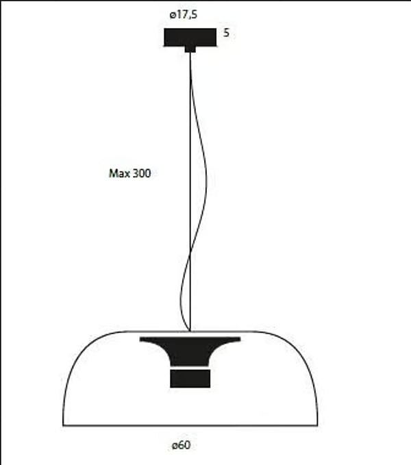 Lampada a sospensione in alluminio LED TIA 600 Lumina fabbrica Lumina dall'Italia. Foto №4