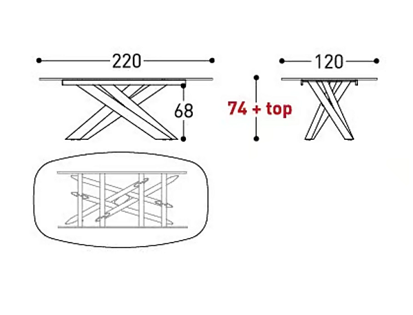 Tavolo rettangolare da giardino in alluminio verniciato a polvere VARASCHIN collezione System Star 244S1, 244S2E, 244S3, 244S4, 244S5E fabbrica VARASCHIN dall'Italia. Foto №15
