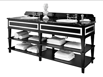 Unità lavabo doppia in legno Nottingham 200 Gentry Home fabbrica Gentry Home dall'Italia