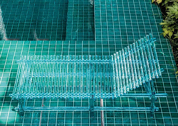 Lettino prendisole reclinabile in policarbonato Edra collezione A Mare AMR040 fabbrica EDRA dall'Italia. Foto №7