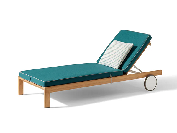 Sdraio reclinabile in tessuto con ruote CASSINA Lie Out fabbrica CASSINA dall'Italia. Foto №1