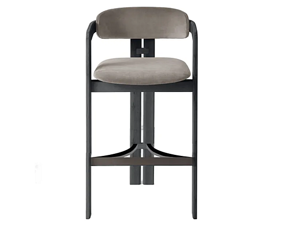 Sgabello in legno massello con schienale Gallotti&Radice 0419 fabbrica Gallotti & Radice dall'Italia. Foto №1