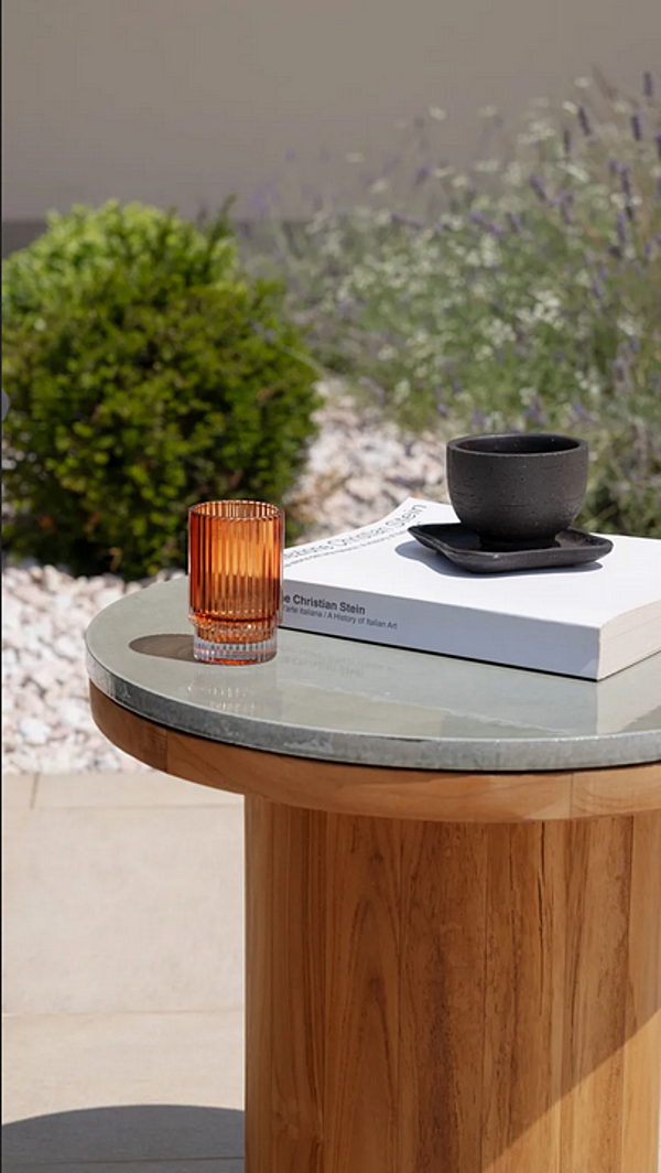 Tavolino laterale da giardino in teak Atmosphera collezione Frisbee FR.SR fabbrica ATMOSPHERA dall'Italia. Foto №4