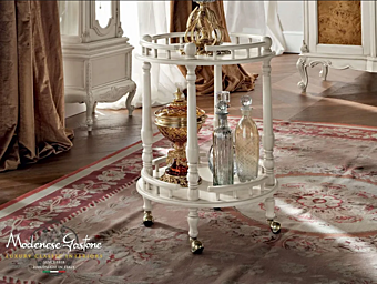 Carrello da cucina in legno massello Modenese Luxury Interiors 12661 fabbrica MODENESE GASTONE dall'Italia