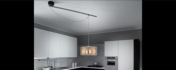 Lampada a sospensione LED con paralume in tessuto Lumina Moove 750, 751, 752 fabbrica Lumina dall'Italia. Foto №7