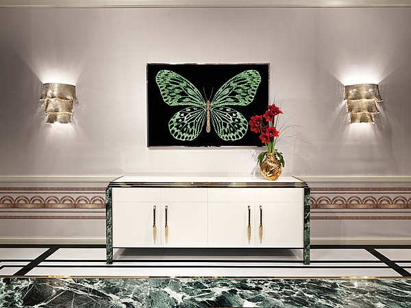 Murale, pittura VISIONNAIRE (Ipe CAVALLI) Green Butterfly