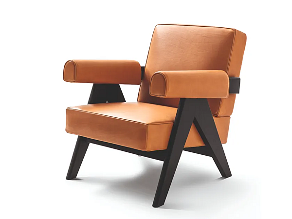 Poltrona in pelle con braccioli Capitol Complex CASSINA fabbrica CASSINA dall'Italia. Foto №1