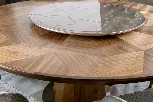 Tavolo rotondo in legno Frammenti ARTE BROTTO L615N L615N fabbrica Arte Brotto dall'Italia. Foto №4