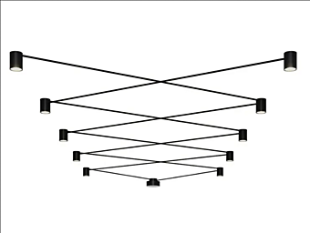 Lampada da soffitto modulare LED in alluminio AXOLIGHT Pivot