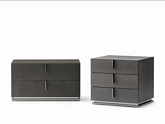 Comodino con cassetti in legno Ari Flou