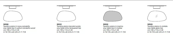 Tavolino da caffè in legno Galet GIORGETTI fabbrica GIORGETTI dall'Italia. Foto №3