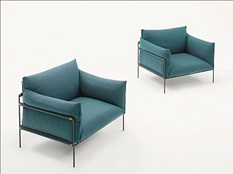 Poltrona da giardino in tessuto con copertura removibile Kaba PAOLA LENTI B109AE