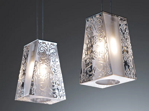 Lampada a sospensione in cristallo Vicky Fabbian fabbrica Fabbian dall'Italia. Foto №6