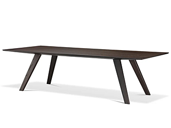 Tavolo da pranzo rettangolare in legno di locust GHIDINI1961 SG103XX114