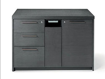 Unità di archiviazione per ufficio in legno con piano regolabile INCA i 4 Mariani