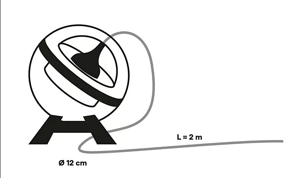 Lampada da tavolo LED regolabile in metallo Lumina Limbus Eye fabbrica Lumina dall'Italia. Foto №6