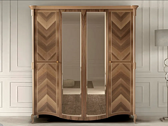 Armadio in legno con specchio CASA +39 PRESTIGE 2 C22350
