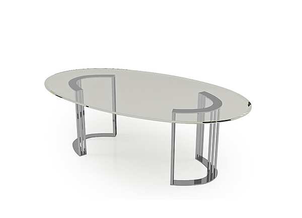 Tavolo da pranzo ovale in vetro Symphony Infinity Bizzotto Italia fabbrica Bizzotto Italia dall'Italia. Foto №2