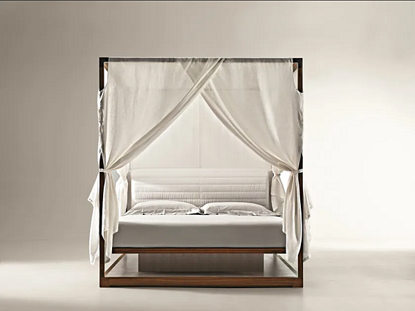 Letto matrimoniale con testiera imbottita GIORGETTI IRA 54270 fabbrica GIORGETTI dall'Italia. Foto №7