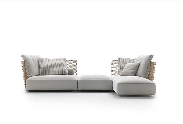 Divano angolare da giardino in materiale resistente FLEXFORM collezione OASIS fabbrica FLEXFORM dall'Italia. Foto №2