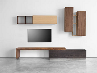 Parete di stoccaggio modulare in legno ARTE BROTTO GEO 02
