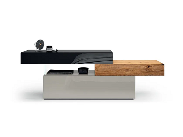 Comò in legno e vetro LAGO 36E8 0666B 0666B fabbrica LAGO dall'Italia. Foto №1