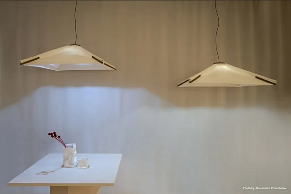 Lampadario in tessuto LED Salina AXOLIGHT fabbrica Axolight dall'Italia. Foto №9