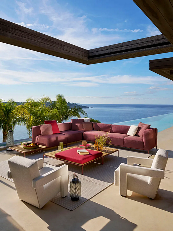 Divano angolare in tessuto con copertura removibile CASSINA MEX HI OUTDOOR fabbrica CASSINA dall'Italia. Foto №4