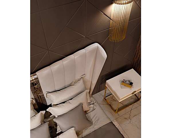Letto matrimoniale con testata alta in tessuto Bizzotto Italia collezione Symphony fabbrica Bizzotto Italia dall'Italia. Foto №5