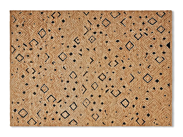 Tappeto geometrico in juta fatto a mano Tenere Policromo CASSINA fabbrica CASSINA dall'Italia. Foto №1