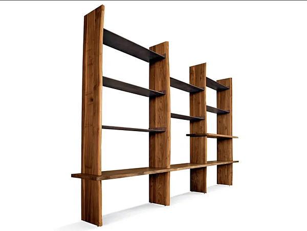 Libreria in noce aperta Capanna S 150 DALE fabbrica DALE dall'Italia. Foto №1