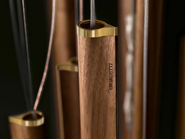 Lampada a sospensione in noce LED Leaf GIORGETTI fabbrica GIORGETTI dall'Italia. Foto №2