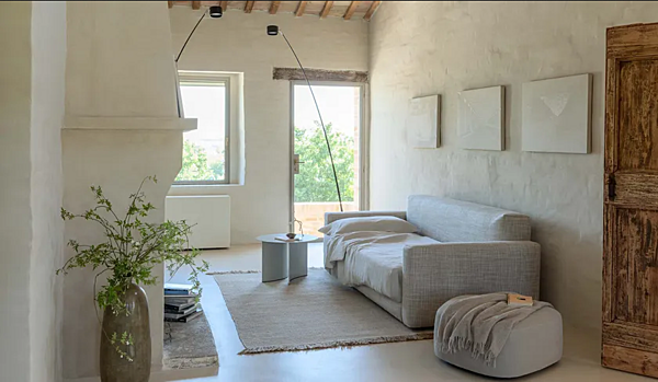 Divano letto con copertura sfoderabile in tessuto Flou Piazzaduomo fabbrica Flou dall'Italia. Foto №5