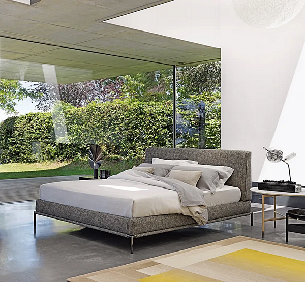 Letto matrimoniale in tessuto con copertura removibile Flou Icon fabbrica Flou dall'Italia. Foto №10
