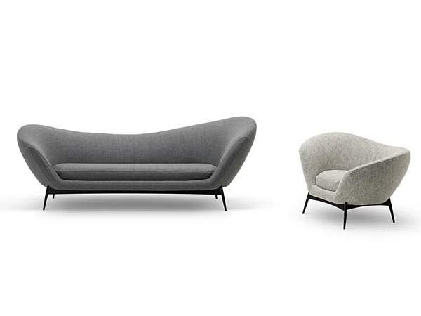 Poltrona in tessuto con braccioli Saba Oltremare fabbrica SABA dall'Italia. Foto №3