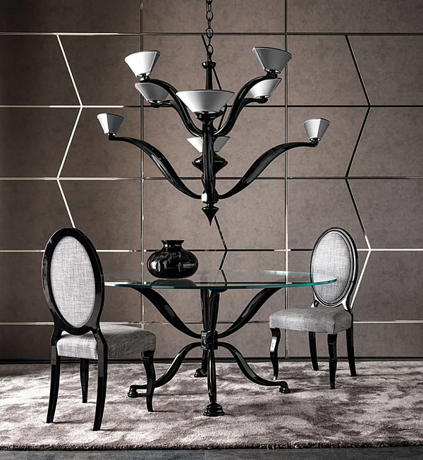 Lampadario in metallo Morgan CORTEZARI 1469 fabbrica CORTE ZARI dall'Italia. Foto №2