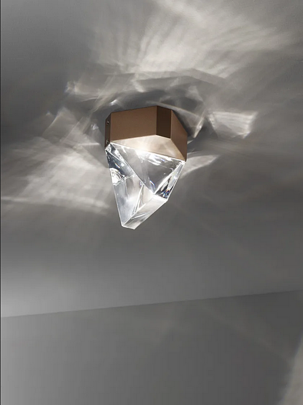 Lampada da soffitto LED in cristallo Tripla Fabbian fabbrica Fabbian dall'Italia. Foto №3