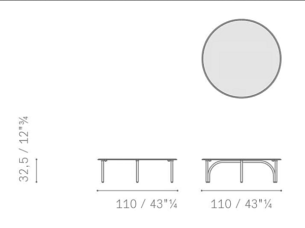 Tavolino da giardino in alluminio Mirabell POLTRONA FRAU fabbrica POLTRONA FRAU dall'Italia. Foto №5