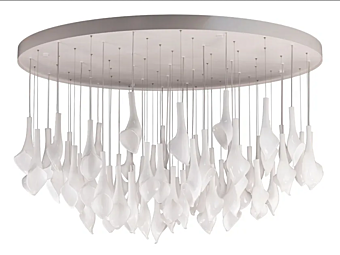 Lampada a sospensione in vetro di Murano fatta a mano MULTIFORME Destin Charme SS3390-120x75-W