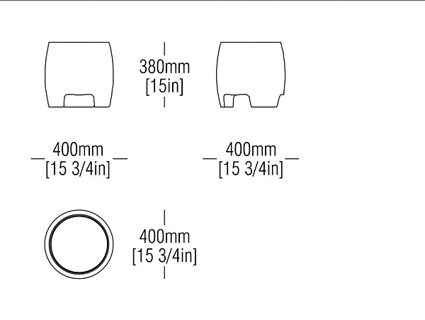 Tavolino da caffè rotondo in cemento e vetro Boston MisuraEmme fabbrica MisuraEmme dall'Italia. Foto №6
