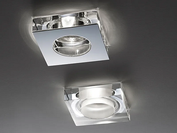 Faretto a incasso in cristallo per soffitto falso Fabbian collezione Lui fabbrica Fabbian dall'Italia. Foto №4
