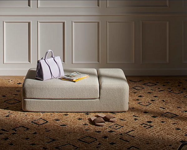 Tappeto geometrico in juta fatto a mano Tenere Policromo CASSINA fabbrica CASSINA dall'Italia. Foto №3