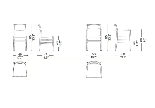 Sedia in legno massello Leggera Pro CASSINA fabbrica CASSINA dall'Italia. Foto №10