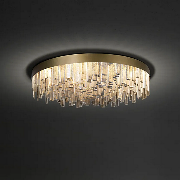 Lampada da soffitto in vetro LED Cosmopolitan 1 MULTIFORME PL7505-130x30-C fabbrica MULTIFORME dall'Italia. Foto №3