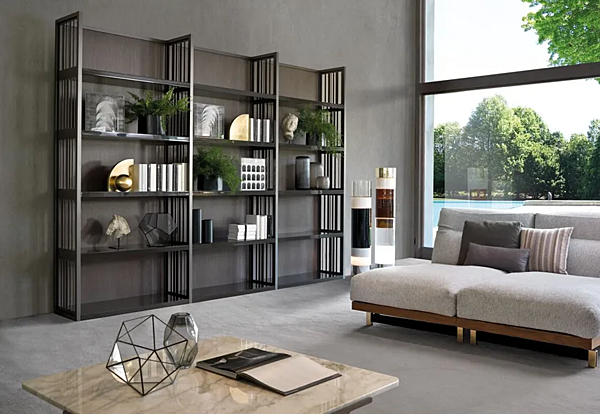 Libreria in legno freestanding con griglia i 4 Mariani fabbrica i 4 Mariani dall'Italia. Foto №6